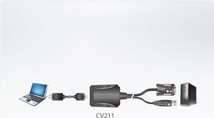 Produktbild Aten CV211 Laptop USB Konsolen Adapter