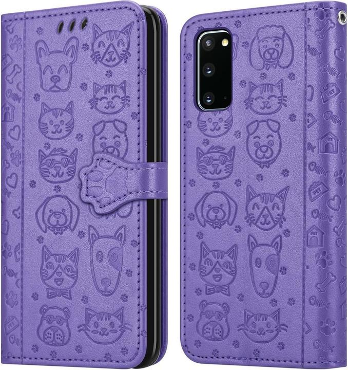 Actual product image Cadorabo Book Dogs & Cats Cover (Samsung Galaxy S20)