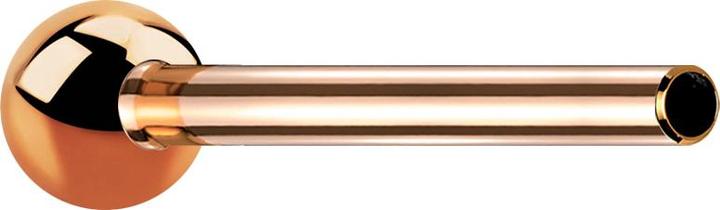 Star Piercing Micro Threadless Barbell-Stab rosegold mit Kugel (ohne Messing, Titan G23)