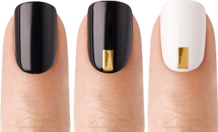 Immagine prodotto KISS Set di unghie artificiali Midnight Drive 30 pezzi (Unghie artificiali, Bianco, Nero)