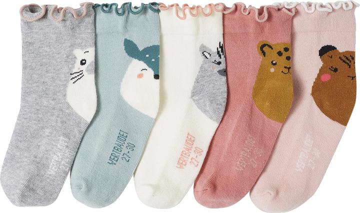 Vertbaudet 5er-Pack Mädchen Socken Oeko-Tex (5er Pack, 31, 34)