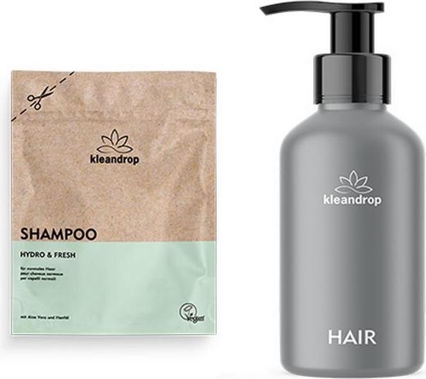 Immagine prodotto Kleandrop Polvere, set iniziale per la cura dei capelli (200 ml, Shampoo liquido)
