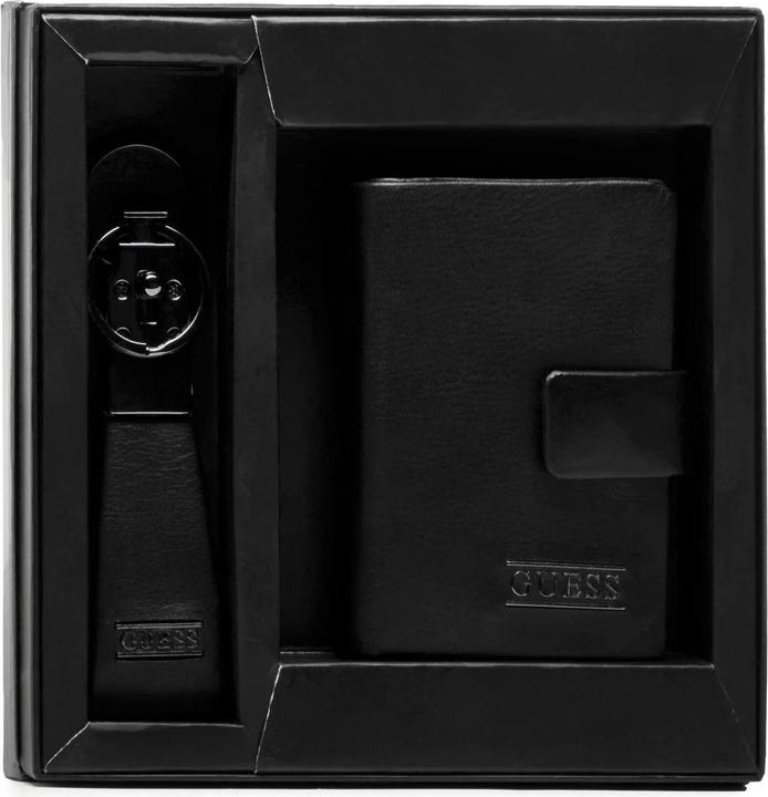 Actual product image Guess Gift Boxes Set :, Leather Wallet, Billfold, LEA29, Black, For Me