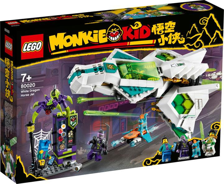 Actual product image LEGO Monkie Kid White Dragon Horse Jet (80020, LEGO Monkie Kid)