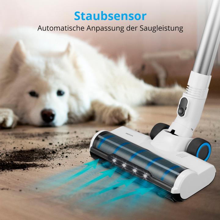 Actual product image Medion P250 cordless stick hoover with bagless cyclone technology