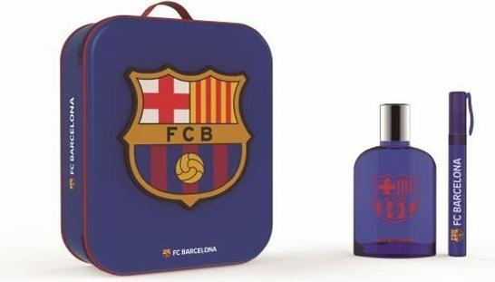 Actual product image FC Barcelona Eau De Toilette Spray 100ml Set 3 pieces 2019 (Eau de toilette, 100 ml)