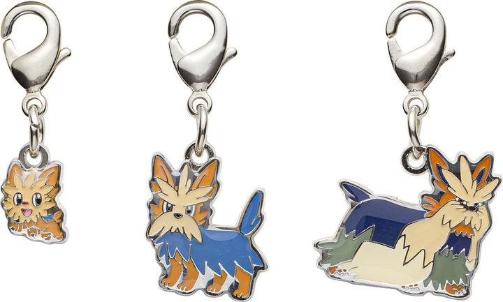 Pokémon Pokemon Center - Lillipup, Herdier, Stoutland Schlüsselanhänger - 3 Stück