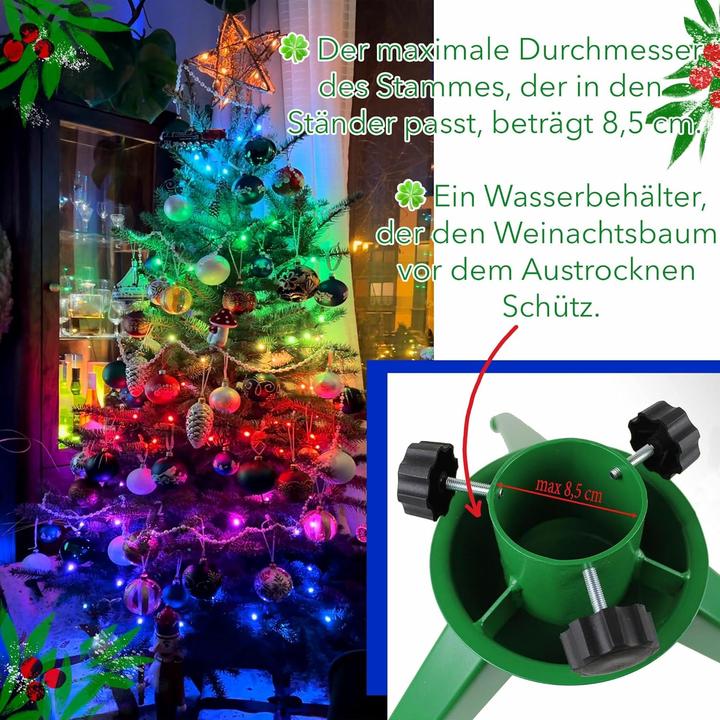 Immagine prodotto Siluk Verstellbarer Christbaumständer mit Wasserbehälter