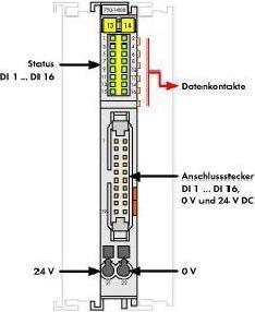 Produktbild Wago Digital I/O-Modul DC Serie 750 18-31,2V 750-1400