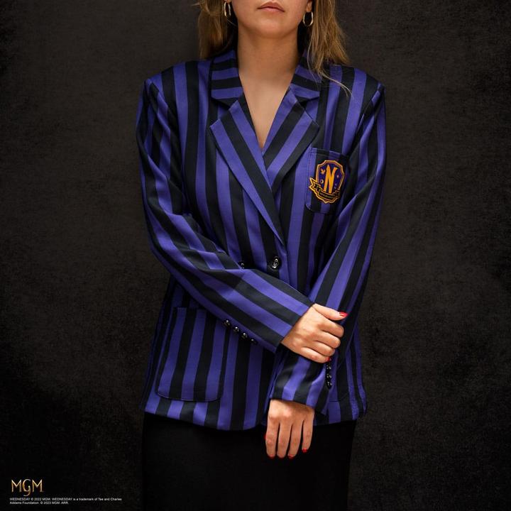 Image du produit Cinereplicas Wednesday veste Nevermore Academy Purple Striped Blazer (L) (L)