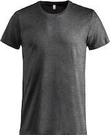 Actual product image T-shirt Clique Basic-T 029030, cotton, anthracite mottled, size XS (XS)