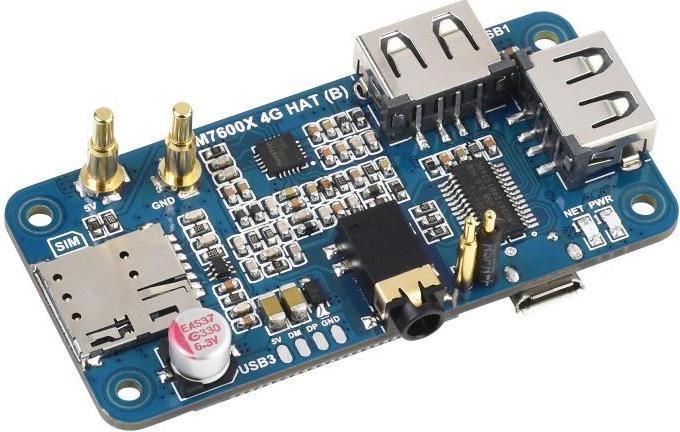 Immagine prodotto WaveShare HAT 4G per Raspberry Pi 0