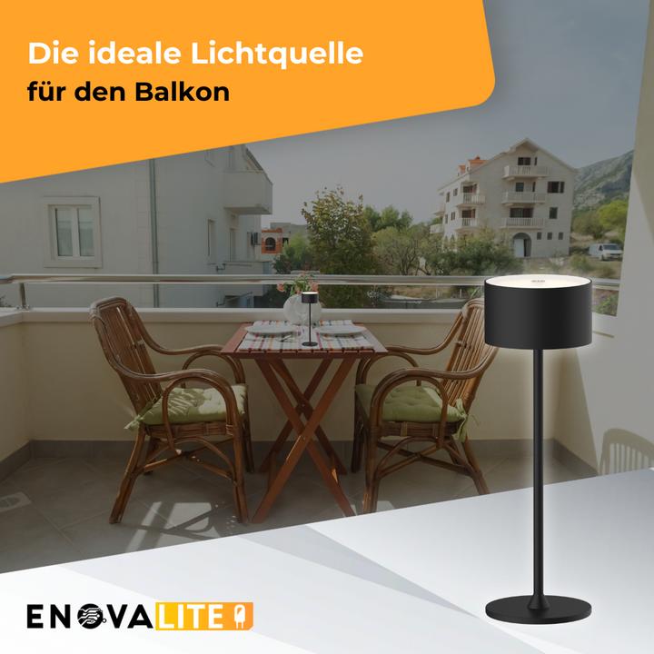 Produktbild Enovalite LED-Akku-Tischleuchte, ELED700400, EEK: D dimmbar, CCT, schwarz (150 lm)