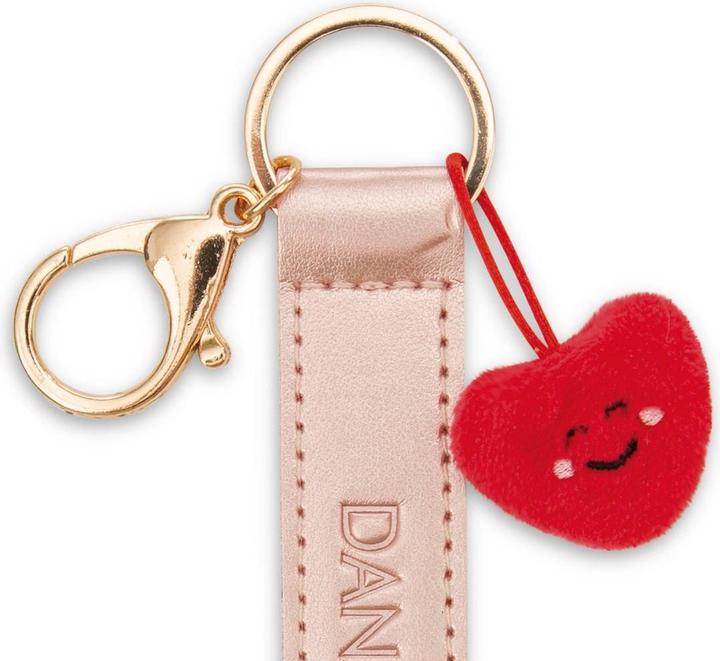 Produktbild Magni NICI Schlüsselanhänger Danke! Kunstlederband mit Herz roségold 10cm