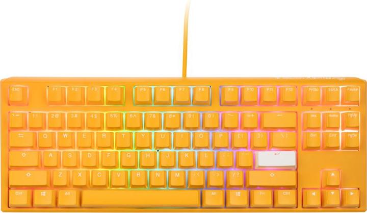 Produktbild Ducky One 3 Yellow TKL Gaming Tastatur, RGB LED - MX-Blue (US) (US, Kabelgebunden)