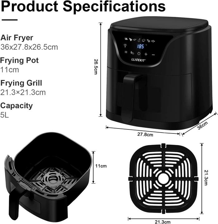 Produktbild Llivekit Heissluftfritteuse 5 L