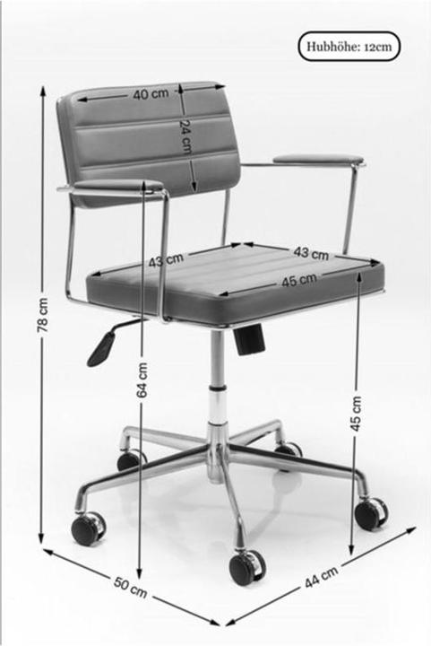 Actual product image Kare Design Office swivel chair Dottore Black