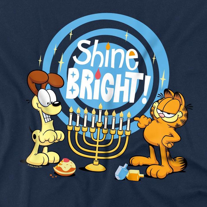 Immagine prodotto Garfield Shine Bright For Hanukkah Maglietta Odie Uomo (4XL)