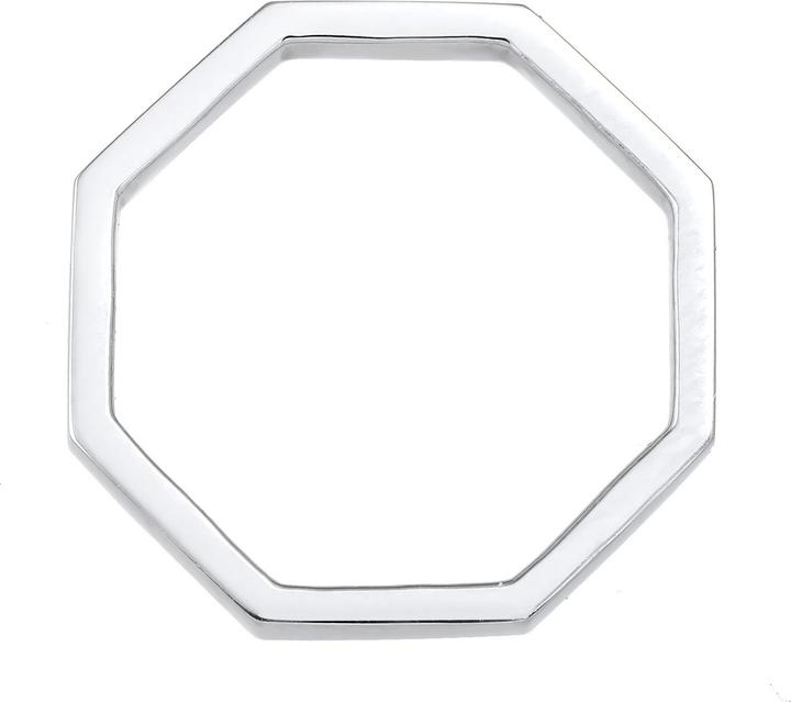 Produktbild Elli Ring Pinky Ring Achteckform Geo Look 925 Silber (46, 925 Silber)