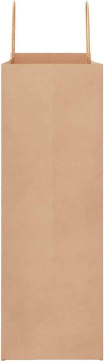 Produktbild VidaXL Kraftpapiertüten 250 Stk. mit Henkel Braun 45x17x48 cm Papiertüte (Geschenktüte, 250 x)