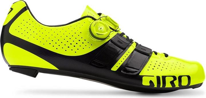 Actual product image Giro Factor Techlace Road, Men's Cycling Shoes - Road, Multicolour (Highlight Yellow/Bla 000), 4 (41)