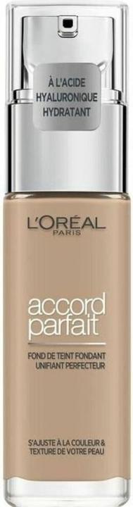 Actual product image L'Oréal Paris ACCORD PARFAIT foundation hyaluronic acid #4.N 30 ml (No.4 Beige)