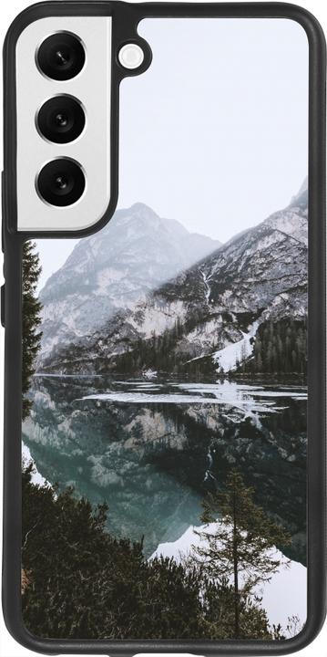 Image du produit PhoneLook Coque Silicone rigide noir Winter 22 snowy mountain and lake (Samsung Galaxy S22)