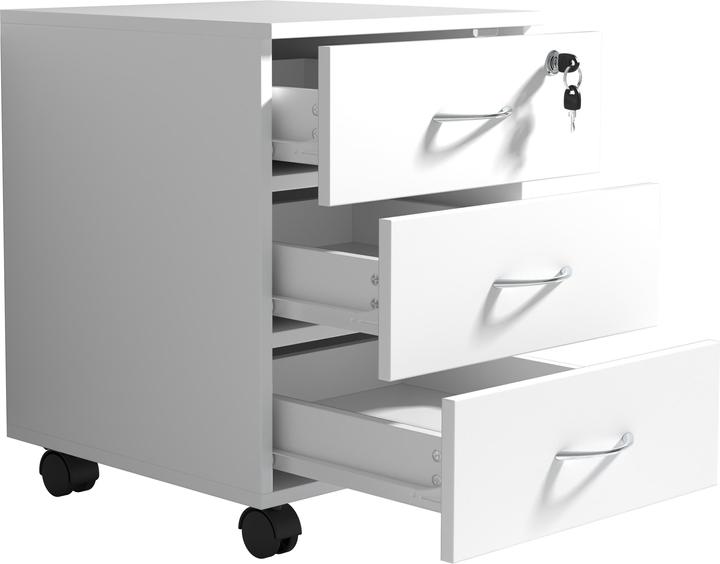 Produktbild VCM Rollcontainer Büro Schubladen Baula L (40 x 44 x 55 cm)