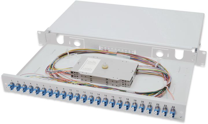 Produktbild Digitus LWL Spleissbox, bestückt, LC, OS2