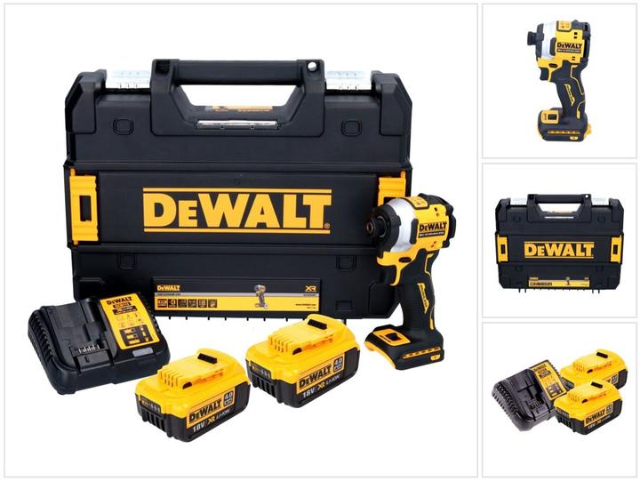 Produktbild DeWalt DCF 850 M2 Akku Schlagschrauber 18 V 205 Nm 1/4" Brushless + 2x Akku 4,0 Ah + Ladegerät + TST (Akkubetrieb)