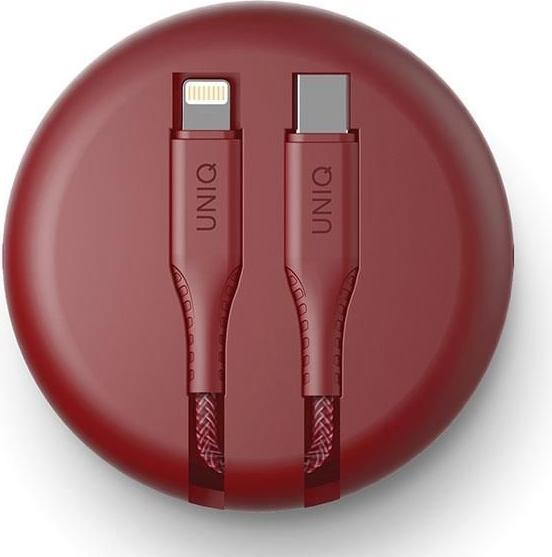 Immagine prodotto Uniq Cavo MFI Halo USB-C - Lightning 18W, nylon estraibile 1,2 m rosso (1.20 m, USB 2.0, 18 W)