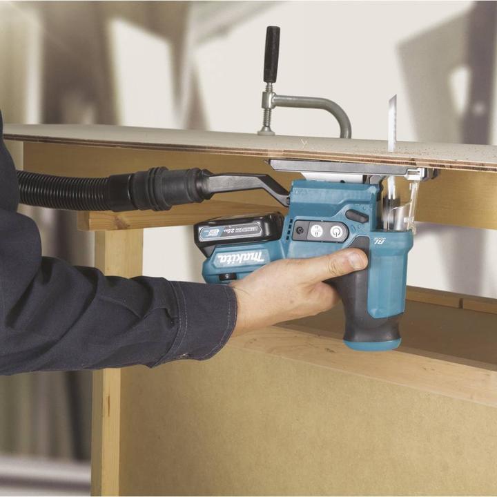 Image du produit Makita JV102DZ Scie à onglets sans fil 12V MAX, moteur BL, sans batteries ni chargeur.