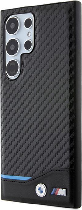 Actual product image BMW BMHCS24L22NBCK S24 Ultra S928 czarny/black Leather Carbon (Samsung Galaxy S24 Ultra)