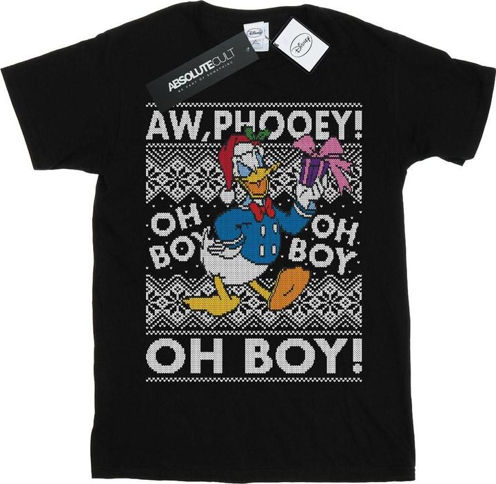 Disney Donald Duck Christmas Fair Isle TShirt Jungen