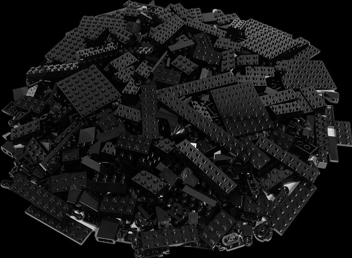 Image du produit LEGO Briques Noir mélangé - 100 pièces - Black bricks Mix - NOUVEAU (LEGO Accessoires)