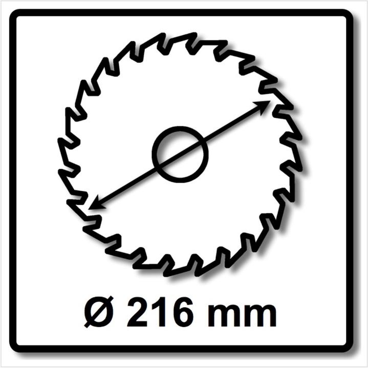 Actual product image Wellcut Circular saw blade WC-M2163024 TCT 216 x 2.4 x 30 mm 24 teeth