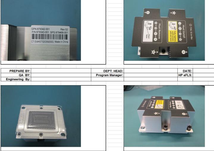 Immagine prodotto HPE E G10 Dissipatore standard Proliant per ML350