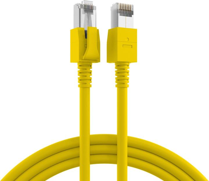 Produktbild EFB Elektronik Hersteller: RJ45 Patchkabel S/FTP, Cat.6A, VC LED, 3m, gelb Das geschirmte Cat.6A RJ4 (S/FTP, CAT6a, 3 m)
