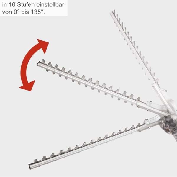 Actual product image Scheppach 1000 W electric telescopic hedge trimmer incl. shoulder strap (Electric hedge trimmer)