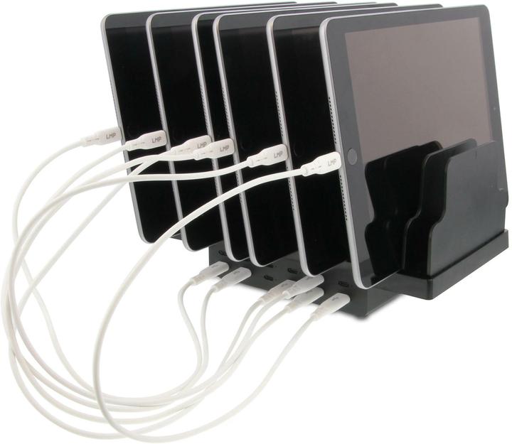 Produktbild LMP USB-C 12-Port GaN Power Adapter 144W für Tablets und Sma (144 W)
