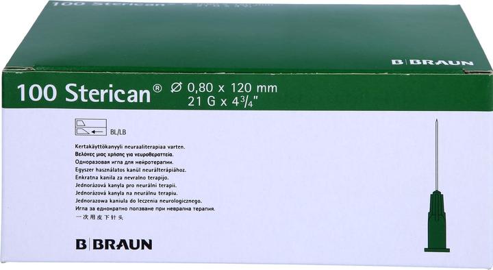 Immagine prodotto B.Braun Ago 21G 0,80 x 120 mm verde Luer, 100 pezzi
