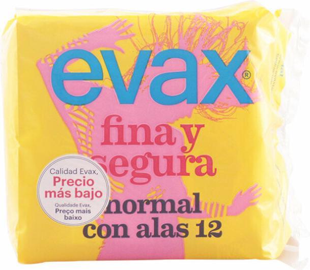 Immagine prodotto Evax Fina & Segura assorbenti igienici normali con ali (12 pezzi) (Lozione per il lavaggio intimo)