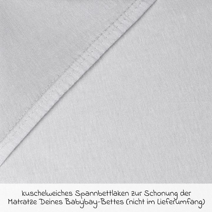 Produktbild Babybay Spannbettlaken Spannbetttuch 2er Pack Deluxe aus Jersey für (89 x 50 cm)