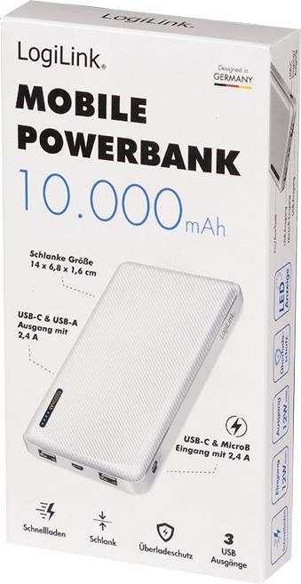 Actual product image LogiLink PA0328WRF (10000 mAh, 12 W, 12 Wh)