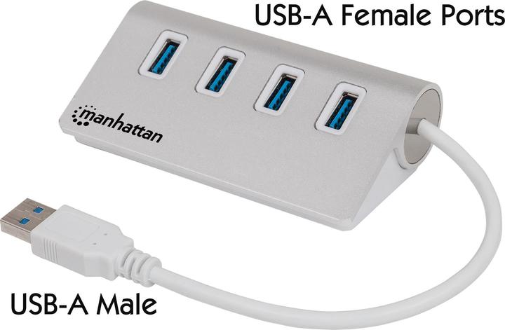 Produktbild Manhattan 163767 4x USB 3.0 (USB-A, 4 Ports)