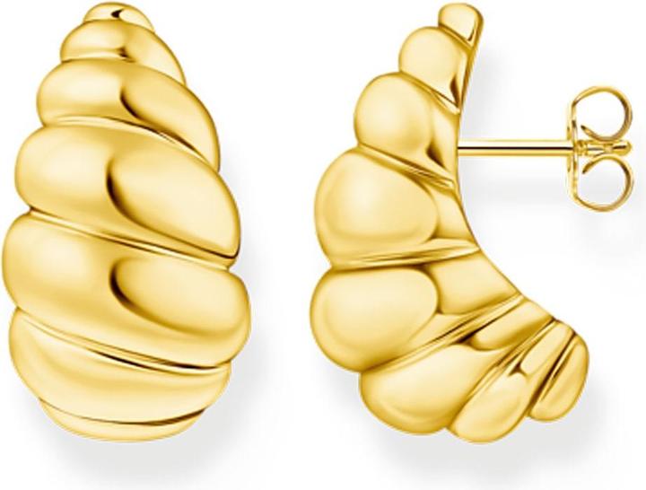 Thomas Sabo Ohrstecker organische Formen vergoldet (Silber 925)