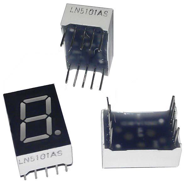 Produktbild OEM 7-Segment Display Rot Com. Cathode 1 Zeichen 12.7mm (Display)