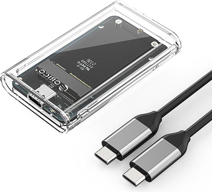 Actual product image Orico Other Computer Accessory TC10-MS MSATA USB-C 3.2 5Gb/s Disk Cartridge - Transparent (M.2 2230)
