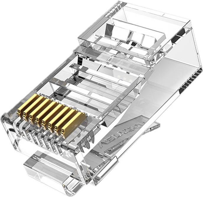 Vention Modular RJ45 Cat.6 UTP Connector IDDR0-50 Transparent Pack of 50 (Network cable plug)