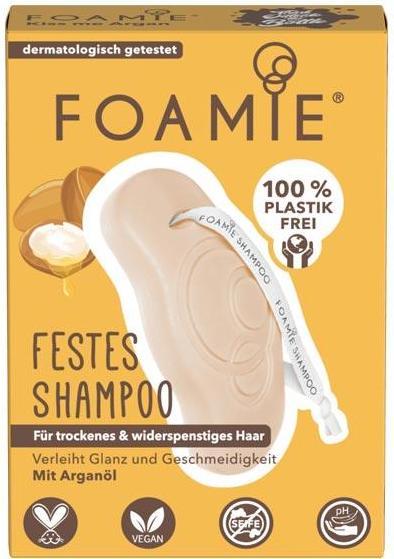 Foamie Kiss Me Argan Shampoo solido (80 ml, Shampoo solido)